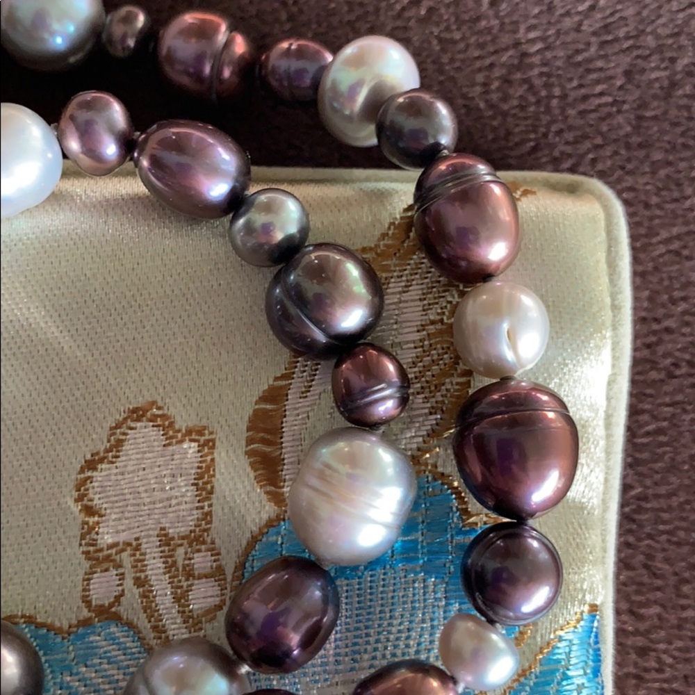 Honora multi-brown pearl 36” necklace. NWOT!❣️ - Picture 3 of 5